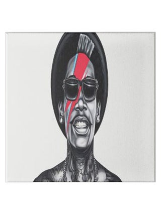 Rapper Wiz Khalifa Wooden Art Hidden Frame Canvas Wall Painting Multicolour 30 x 30cm - v1591800565/N38579343A_1