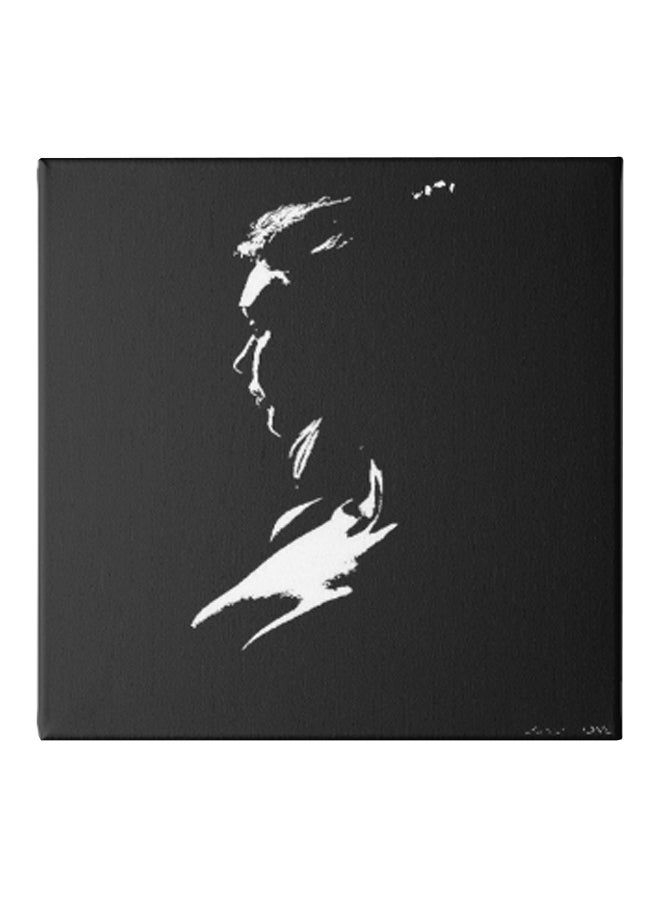لوحة فنية من قماش الكانفاس بطبعة فتاة مزودة بإطار مخفي متعدد الألوان 30 x 30سم