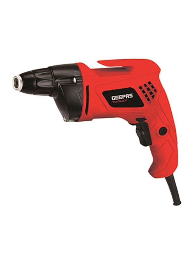 GEEPAS - Electric Screw Driver  - Variable Speed 0 to 4200 RPM | Forward & Reverse Button with Lock-On Switch | Trigger-Lock | Ideal for Drilling, Screw Tightening & Loose Red/Black - Image 1