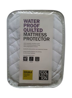 Waterproof Quilted Mattress Protector polyester White 190 x 137cm