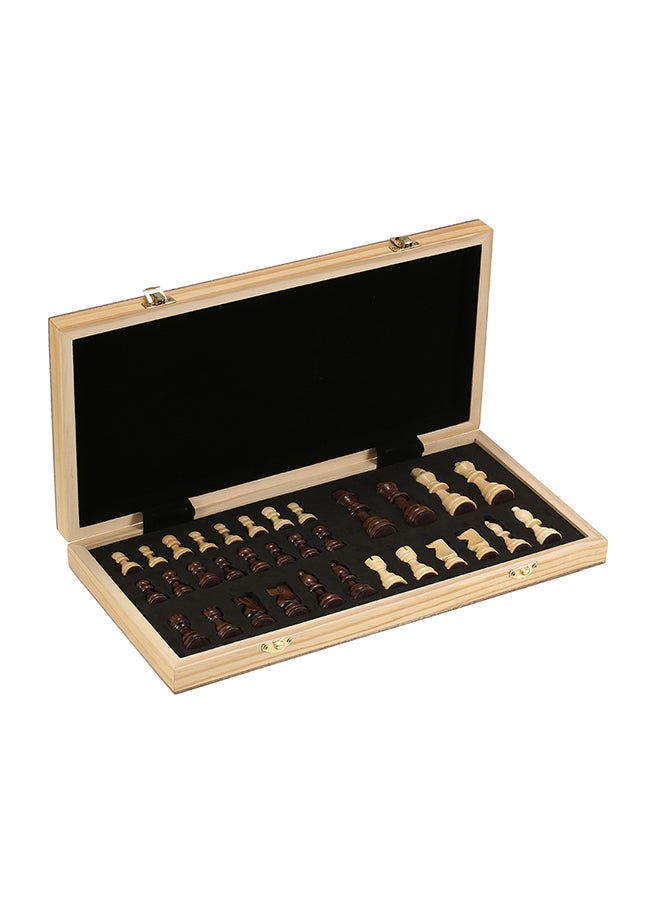 مجموعة لعبة الشطرنج المغناطيسية مصنوعة من الخشب وقابلة للطي 40 x 20 x 4.6سم - Image 1