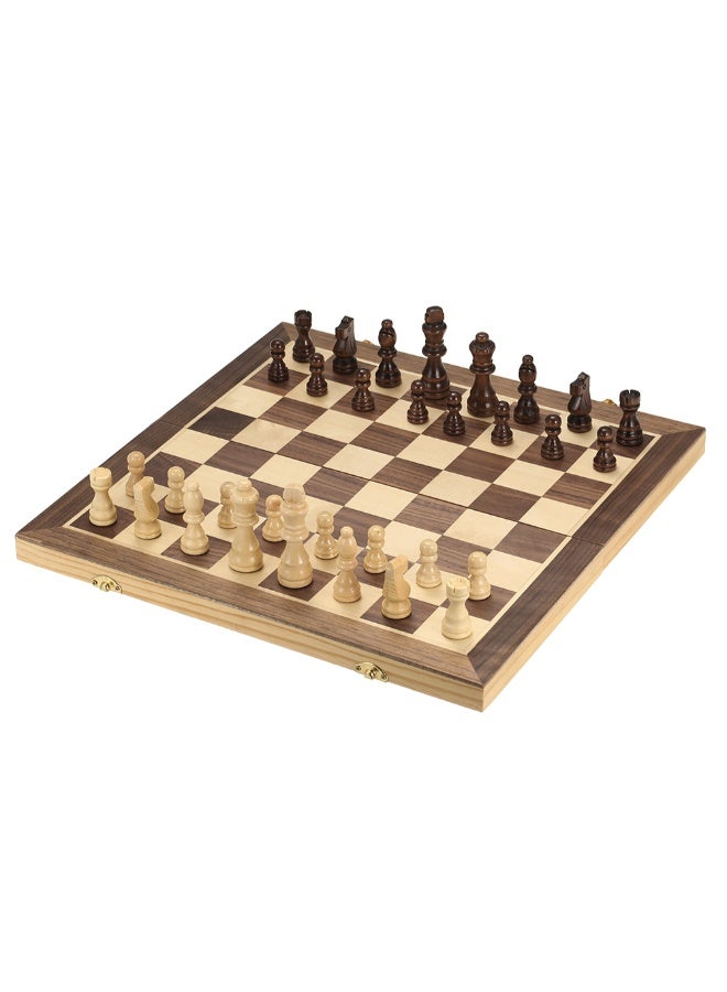 مجموعة لعبة الشطرنج المغناطيسية مصنوعة من الخشب وقابلة للطي 40 x 20 x 4.6سم - Image 3