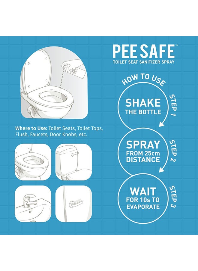 PEE SAFE Toilet Seat Sanitizer Spray Floral 75ml - Image 5
