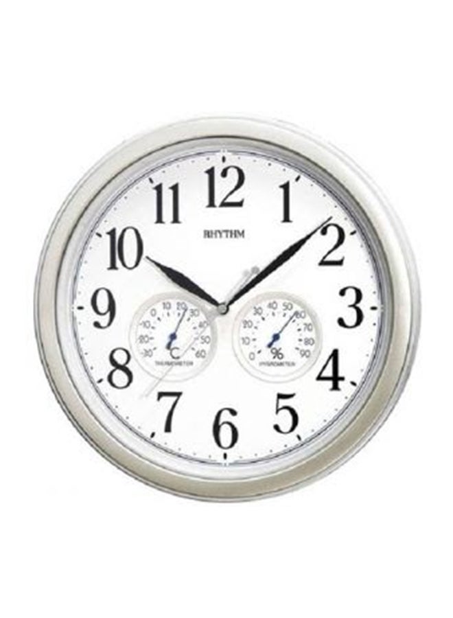 Value Added Wall Clock White/Black/Silver 33cm