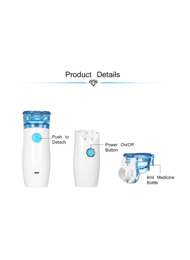 Carevas - USB Rechargeable Handheld Personal Steam Inhaler With Mask - Image 1