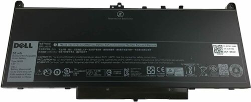 ديل - بطارية بديلة للابتوب ديل لاتيتود E7270/ E7470/ MC34Y/ NJJ2H/ 242WD/ GG4FM/ 1W2Y2 أسود - Image 1
