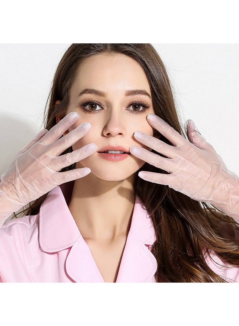100-Piece Disposable Vinyl Gloves Transparent 13x7x24cm Transparent 13x7x24cm - Image 4
