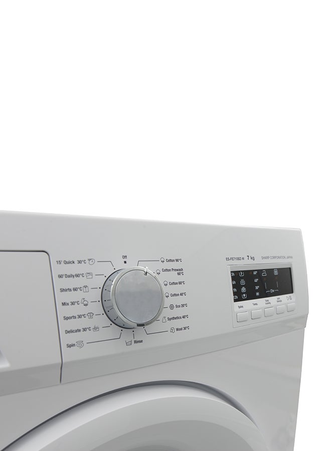 SHARP - Front Loading Washing Machine ES-FE710CZ-W White - Image 1
