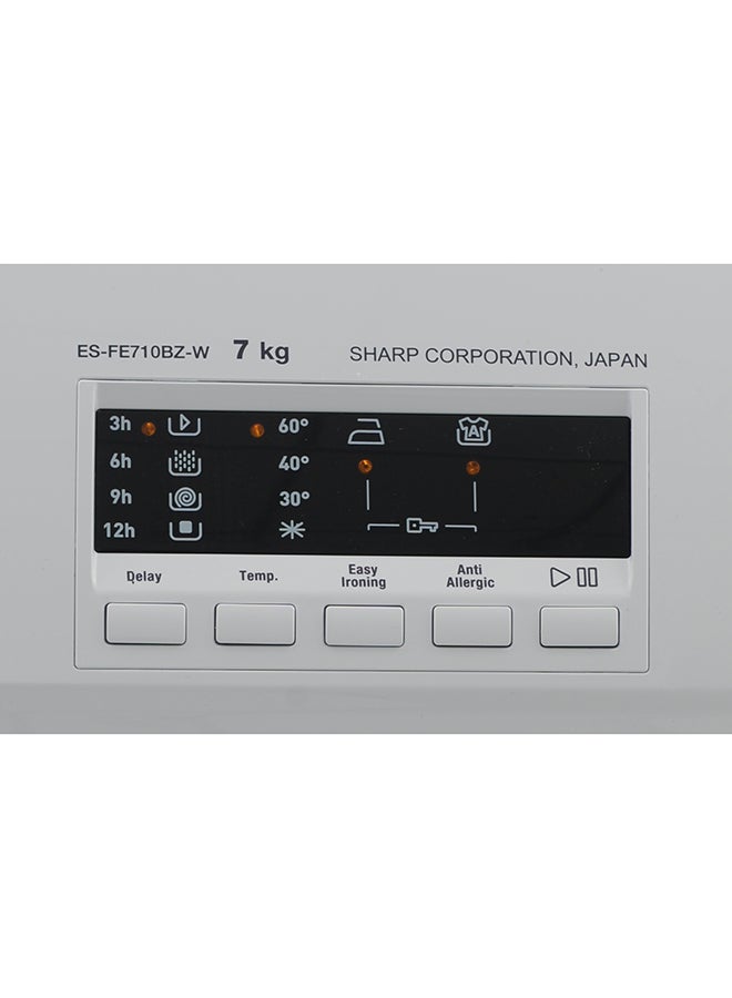 SHARP - Front Loading Washing Machine ES-FE710CZ-W White - Image 1