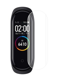 3-Piece Soft Ultra Thin Anti Shock Screen Protector For Mi Band 4 Clear