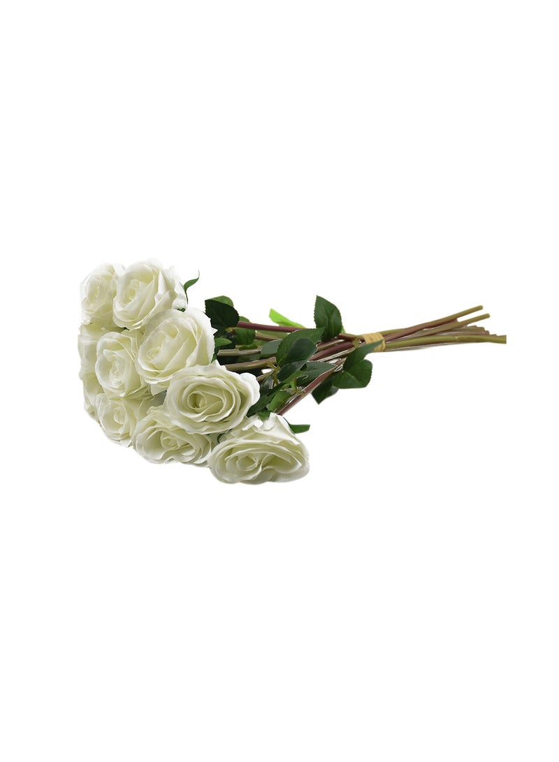 DRAMA HOME Bundle Of Artificial Flowers Green/White  - Image 1