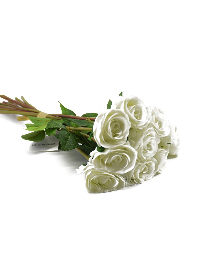 DRAMA HOME Bundle Of Artificial Flowers Green/White  - Image 2