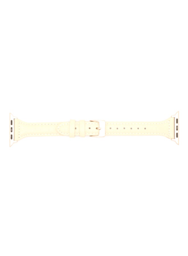 KAKAPI Replacement Band For Apple Watch Light Yellow  - Image 1