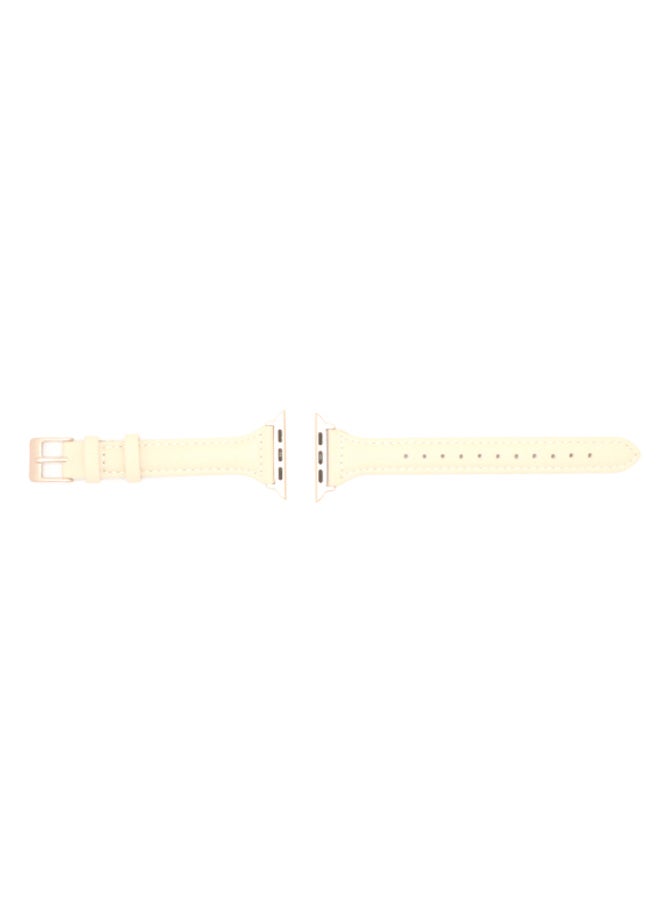 KAKAPI Replacement Band For Apple Watch Light Yellow  - Image 2
