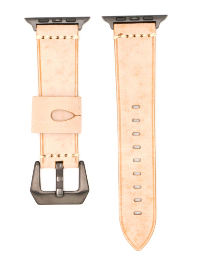 KAKAPI Replacement Band For Apple Watch Beige  - Image 2