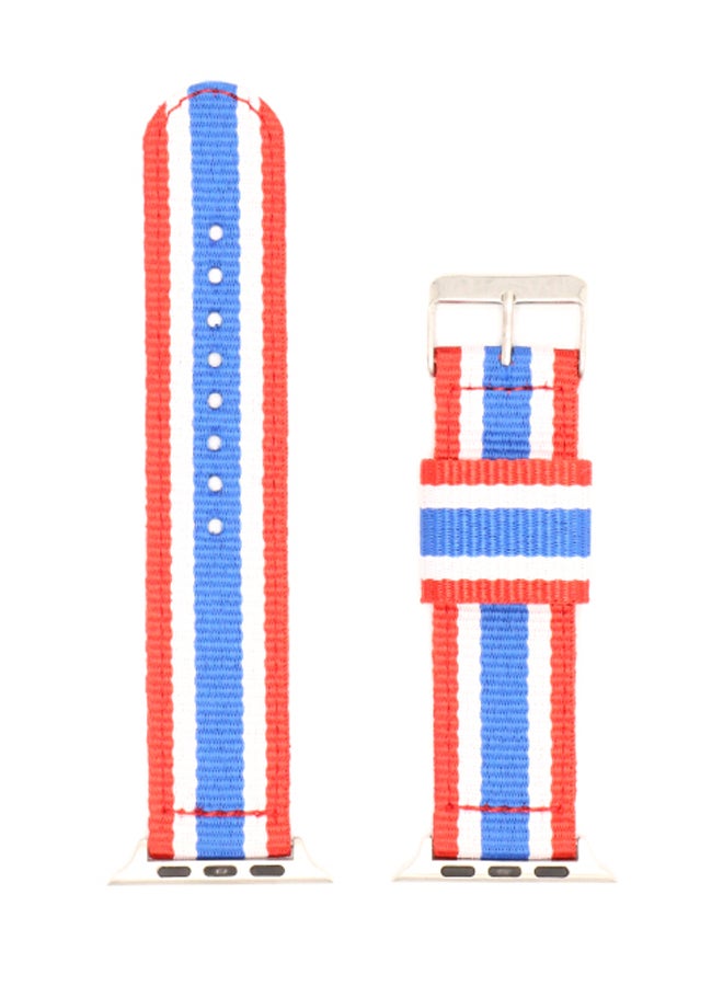 KAKAPI Replacement Band For Apple Watch White/Blue/Red - Image 2
