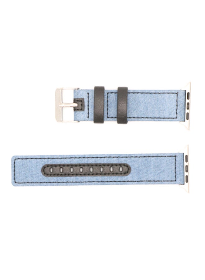 KAKAPI Replacement Band For Apple Watch Sky Blue/Black - Image 2