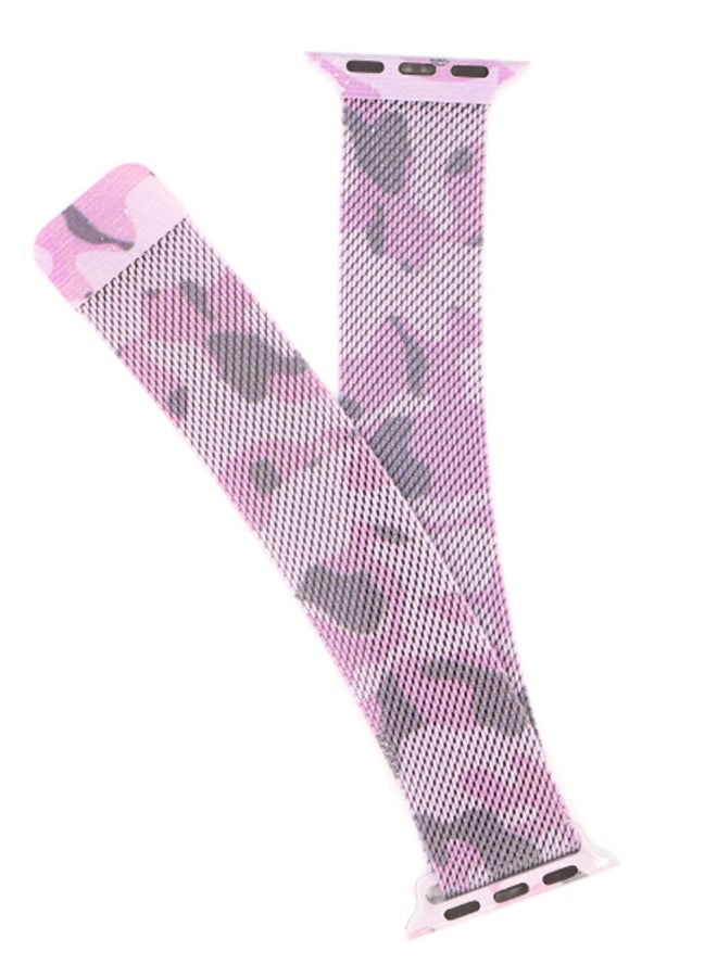 KAKAPI Replacement Band For Apple Watch Pink/Grey - Image 2