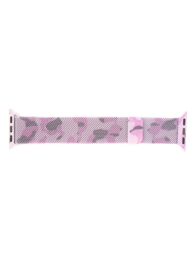 KAKAPI Replacement Band For Apple Watch Pink/Grey - Image 1
