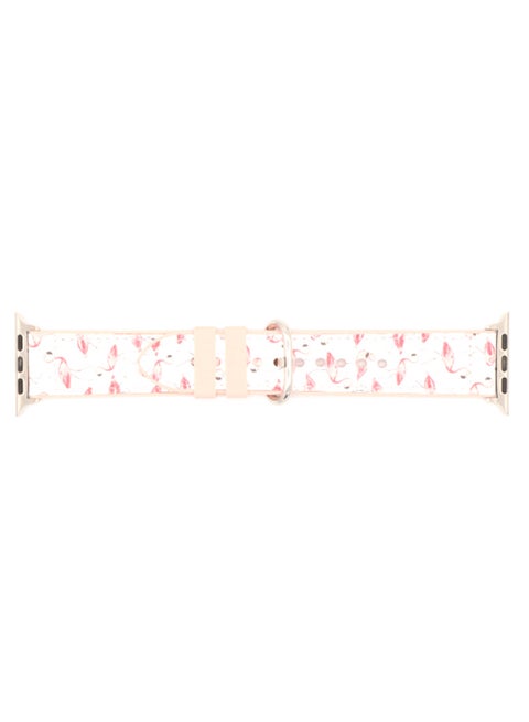 Replacement Band For Apple Watch White/Red/Beige