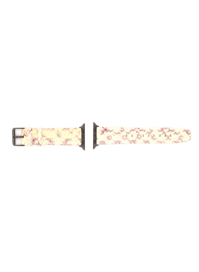 KAKAPI Replacement Band For Apple Watch Beige/Pink  - Image 2