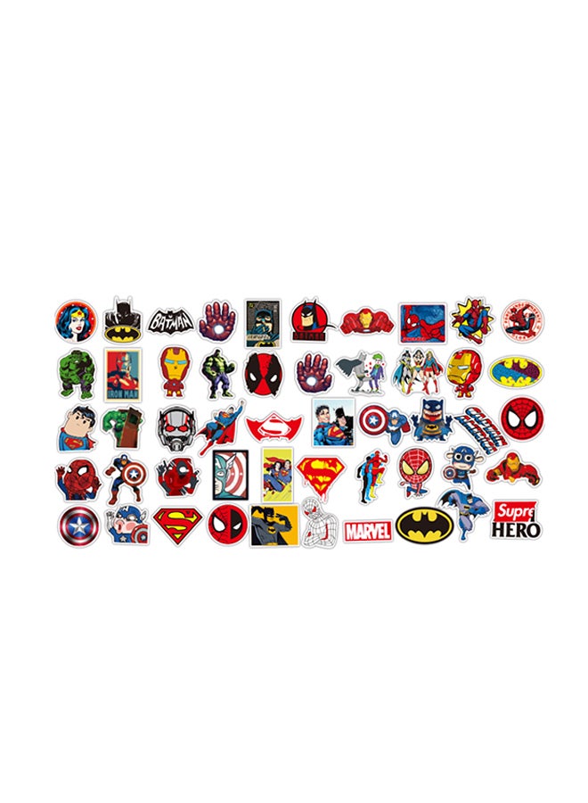 MissTiara 50-Piece Cool Waterproof Vinyl Stickers For Laptop, Phone And Computer MTA-026 5 x 7 x 2cm  - Image 1