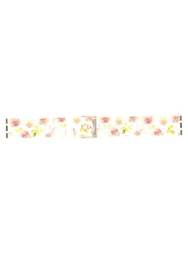 KAKAPI - Replacement Band For Apple Watch White/Pink/Yellow - Image 1