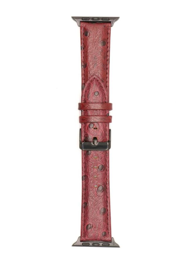KAKAPI - Replacement Band For Apple Watch Red/Brown - Image 1