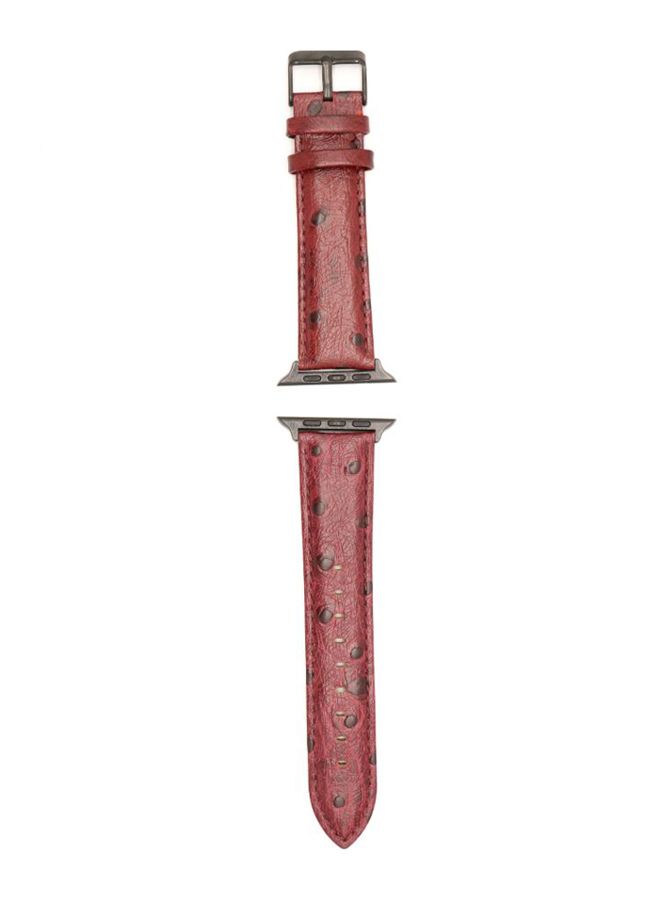 KAKAPI - Replacement Band For Apple Watch Red/Brown - Image 1