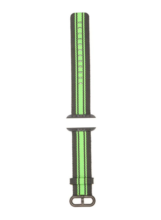 KAKAPI - Replacement Band For Apple Watch Black/Green - Image 1