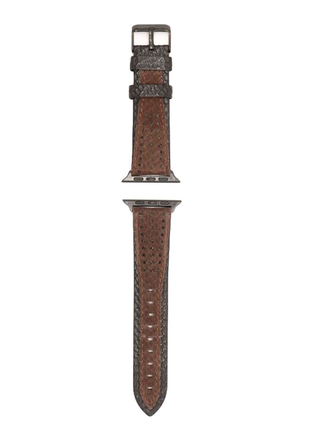 KAKAPI - Replacement Band For Apple Watch Brown/Black - Image 1