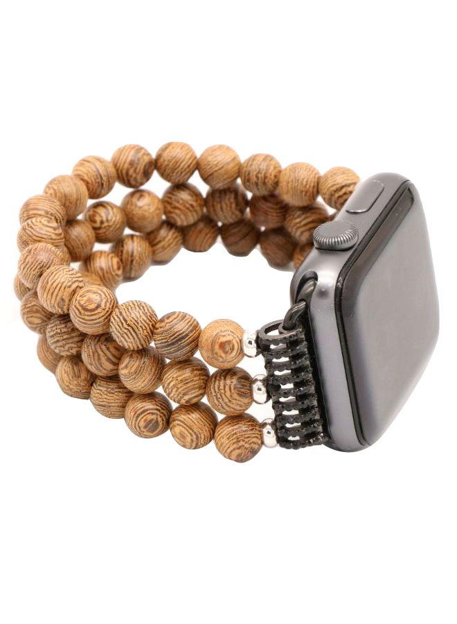 KAKAPI Replacement Band For Apple Watch Beige/Silver/Black  - Image 2