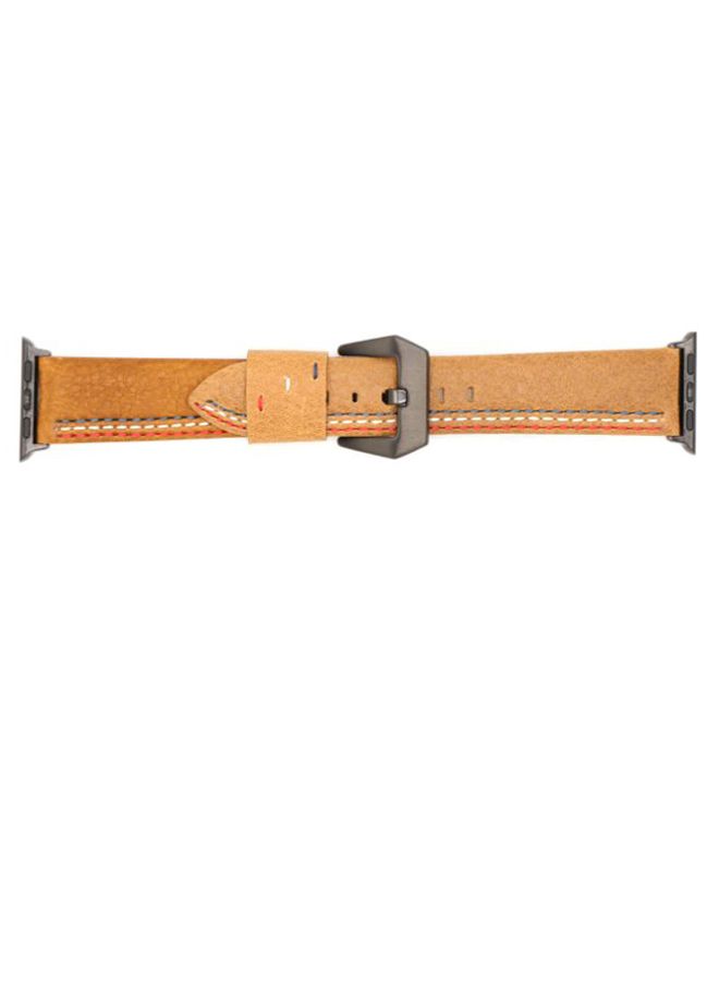 KAKAPI Replacement Band For Apple Watch Light Brown  - Image 1