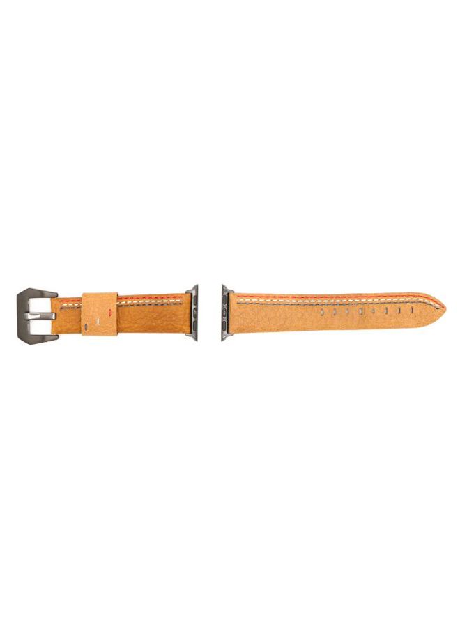 KAKAPI Replacement Band For Apple Watch Light Brown  - Image 3