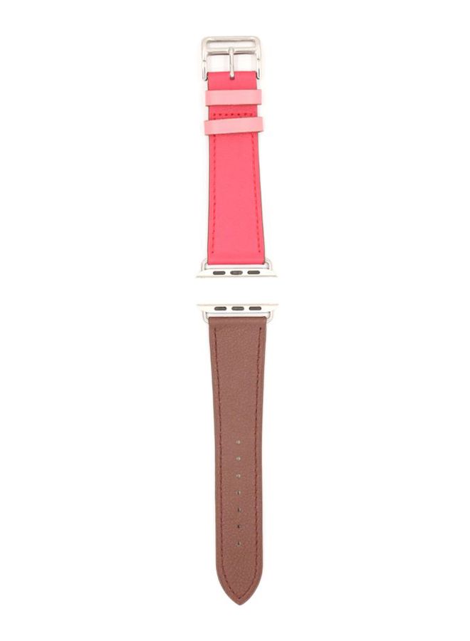 KAKAPI Replacement Band For Apple Watch Brown/Pink  - Image 3