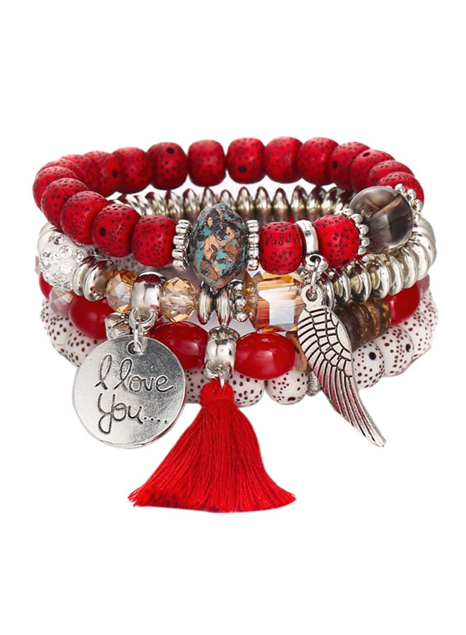 MissTiara 4-Layer Stylish And Beautiful Beaded Bracelet  - Image 1