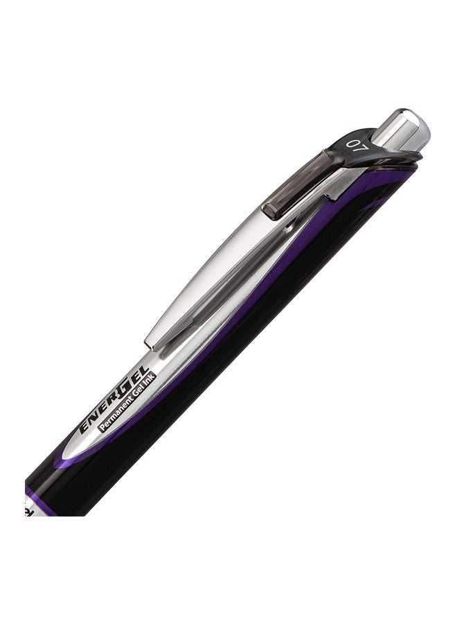 بنتل طقم أقلام حبر جل دائم إنرجيل مكون من 12 قطعة بنفسجي - Image 2