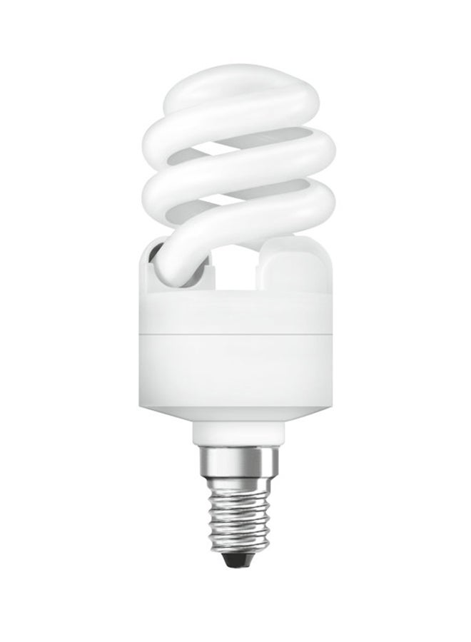 Osram - CFL Mini Twist E14 12W Energy Saving Spiral Screw Light Bulb Warm White ‎12.19x5.41x5.41cm - Image 1