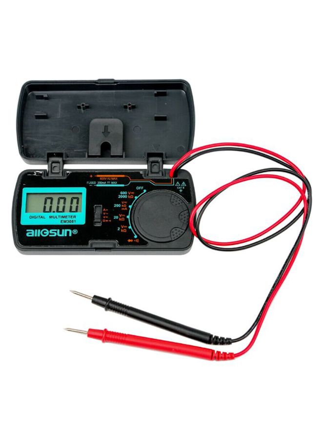 ALLOSUN Digital Multimeter With Case Black/Red  - Image 2