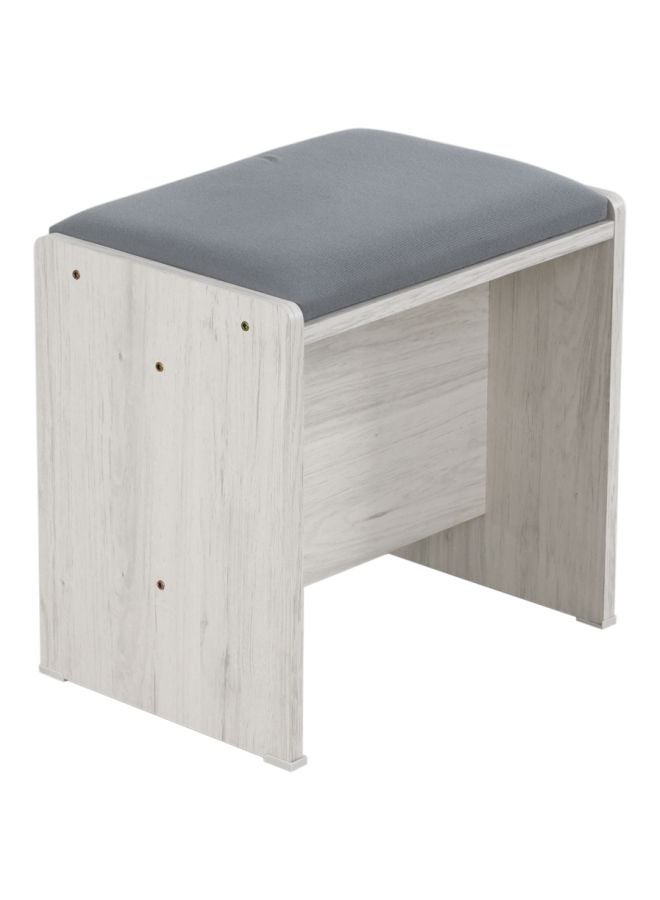 Juhu Dresser Stool White/Grey 43x40x30centimeter