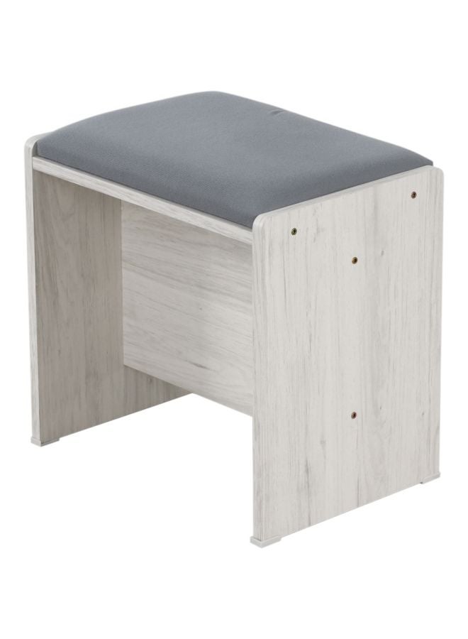 Juhu Dresser Stool White/Grey 43x40x30centimeter