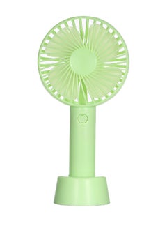 Portable Three Speed Setting USB Mini Handheld Fan With Stand Cradle H21793GR Green