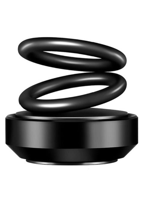 Double Ring Rotating Designed Essential Oil Diffuser Air Purifier 1.3W H27272B Black