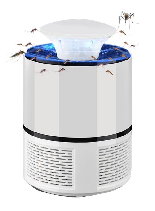 مصباح قاتل البعوض الكهربائي بالتحفيز الضوئي بضوء LED ومنفذ USB بقدرة 5 وات أبيض/ أسود - Image 2