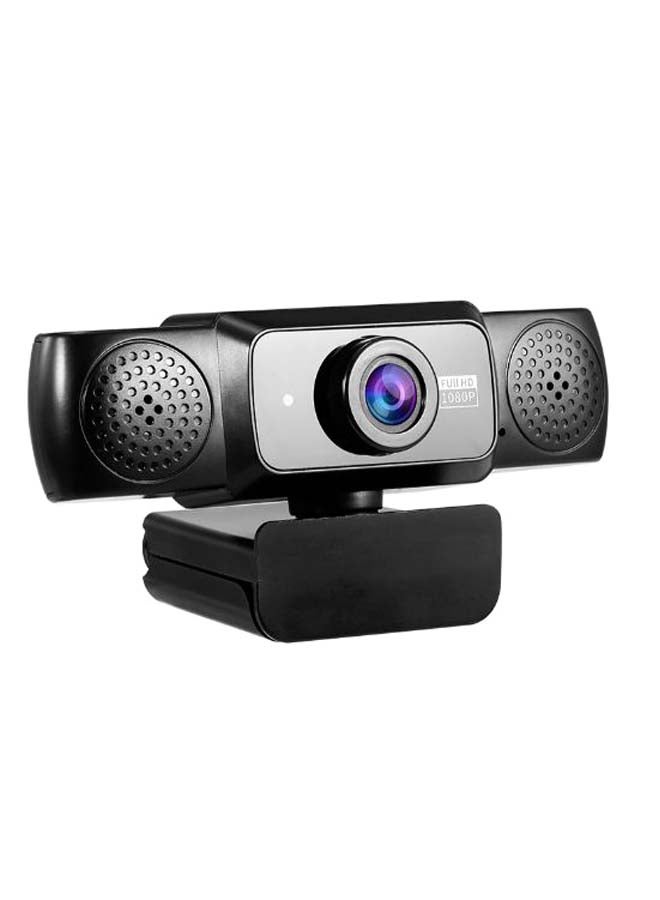 HD Wide Angle Manual Focusing Web Cam With Built-In Noise-Reduction Microphone Black - Image 2