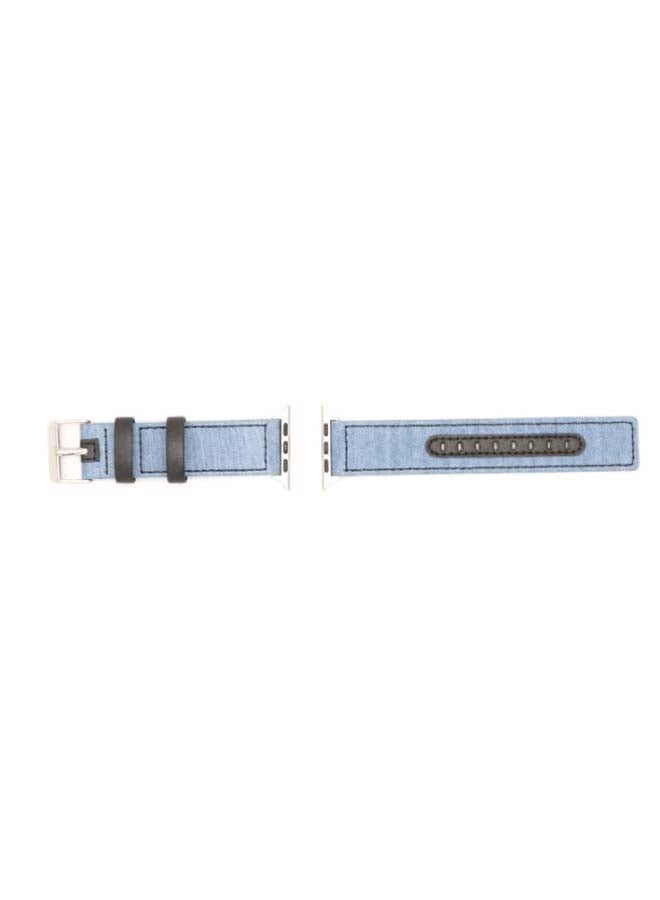 KAKAPI Replacement Band For Apple Watch Sky Blue/Black  - Image 3