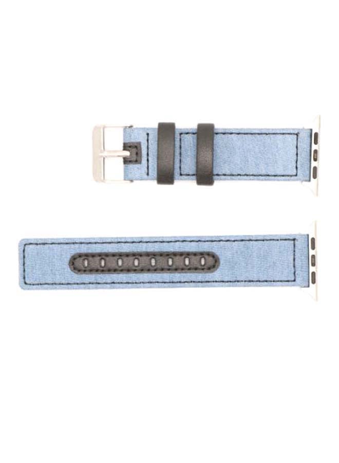 KAKAPI Replacement Band For Apple Watch Sky Blue/Black  - Image 2