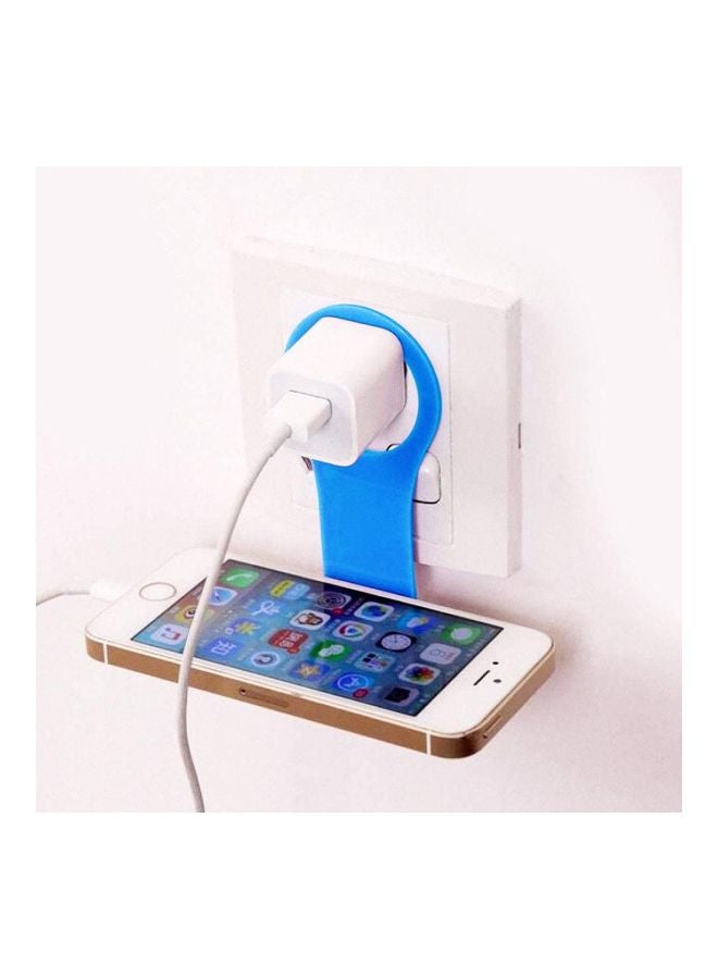 Gulfdealz Universal Mobile Wall Charger Hanger Mount Blue  - Image 4