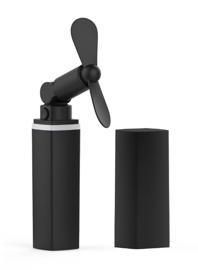 ماركة غير محددة مروحة جيب قابلة للشحن ومزودة بمنفذ USB مع غطاء. أسود/ أبيض  - Image 2