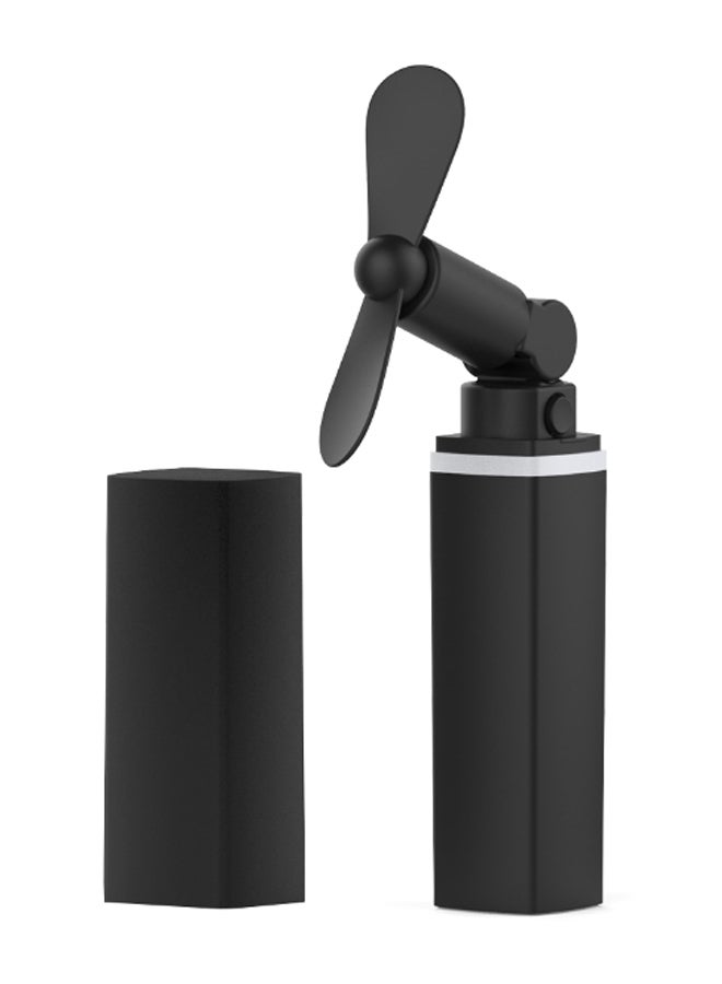 ماركة غير محددة مروحة جيب قابلة للشحن ومزودة بمنفذ USB مع غطاء. أسود/ أبيض  - Image 1